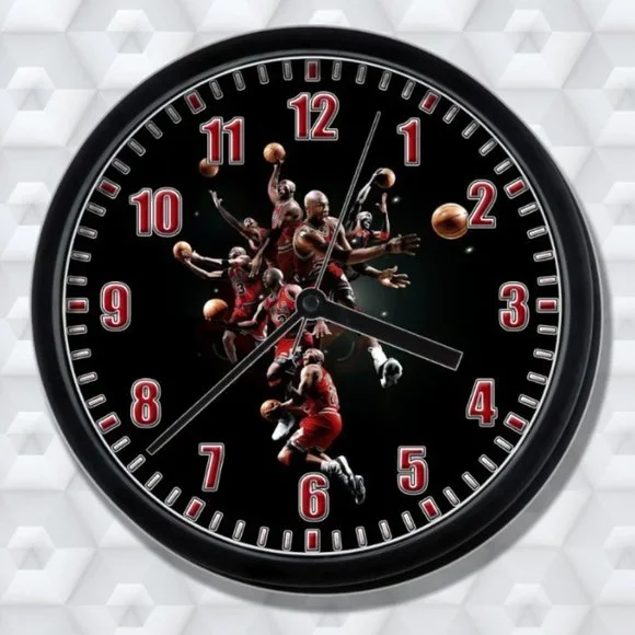 Clock Wall Decor Michael Jordan Basketball Clock New Poshmark